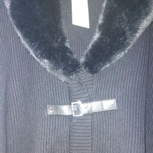 Michael Kors. Black Sweater/Poncho NWT. XL